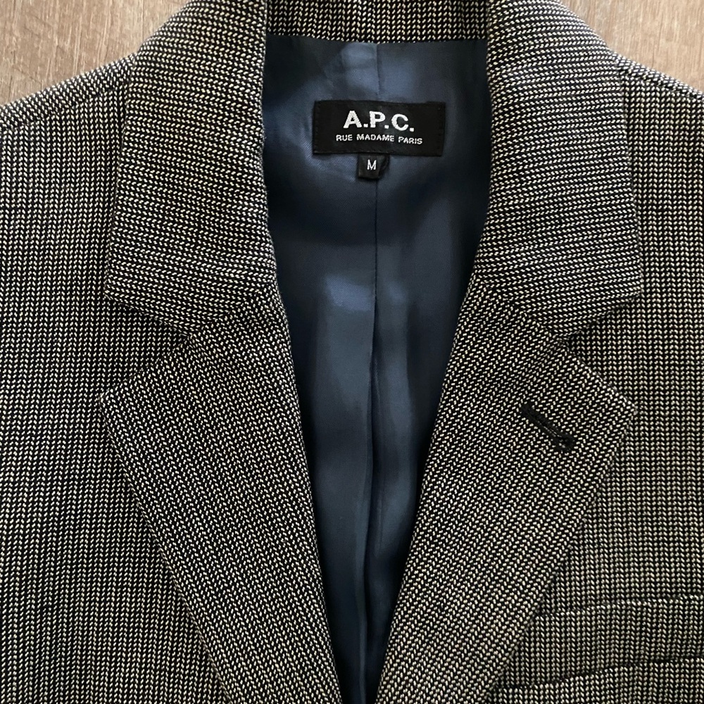 A.P.C. Checkered blazer women’s size